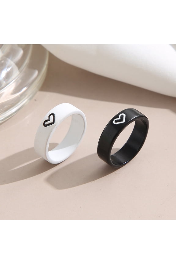 Matching Promise Rings for Couples Assorted Color 1 Pair