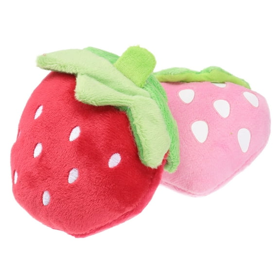 CTIRCHIU Assorted Color Plush Pet Toy for Dogs and Cats Squeaky Chew Toy Reduces Boredom 2pcs