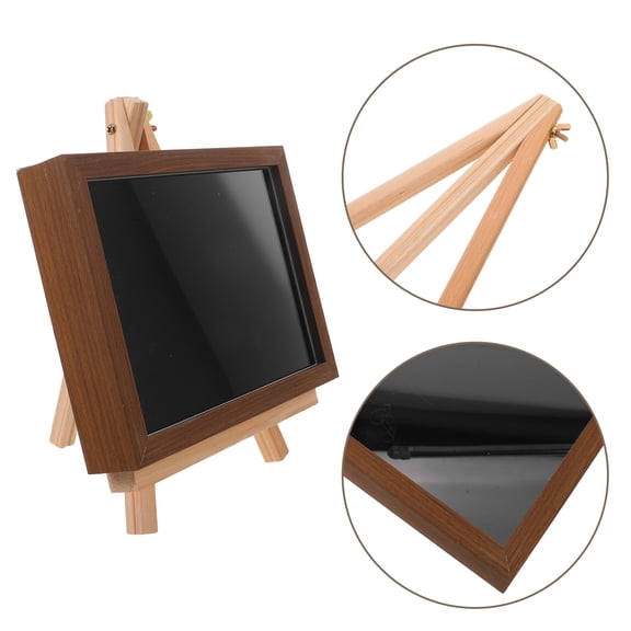CTIRCHIU Badge Organizer Box, Shadow Box with Stand for Brooch Medal Pins
