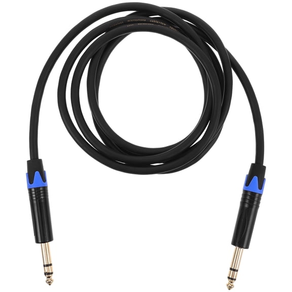 CTIRCHIU Rubber and Metal Balanced Trs Patch Cable for Guitar and Bass
