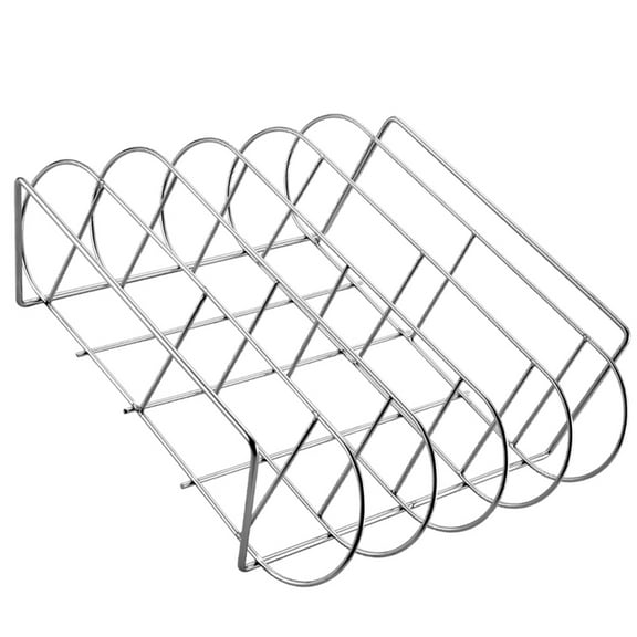 CTIRCHIU Stainless Steel Barbecue Rib Rack Grilling Shelf for BBQ, 1 Piece Cooking Accessory