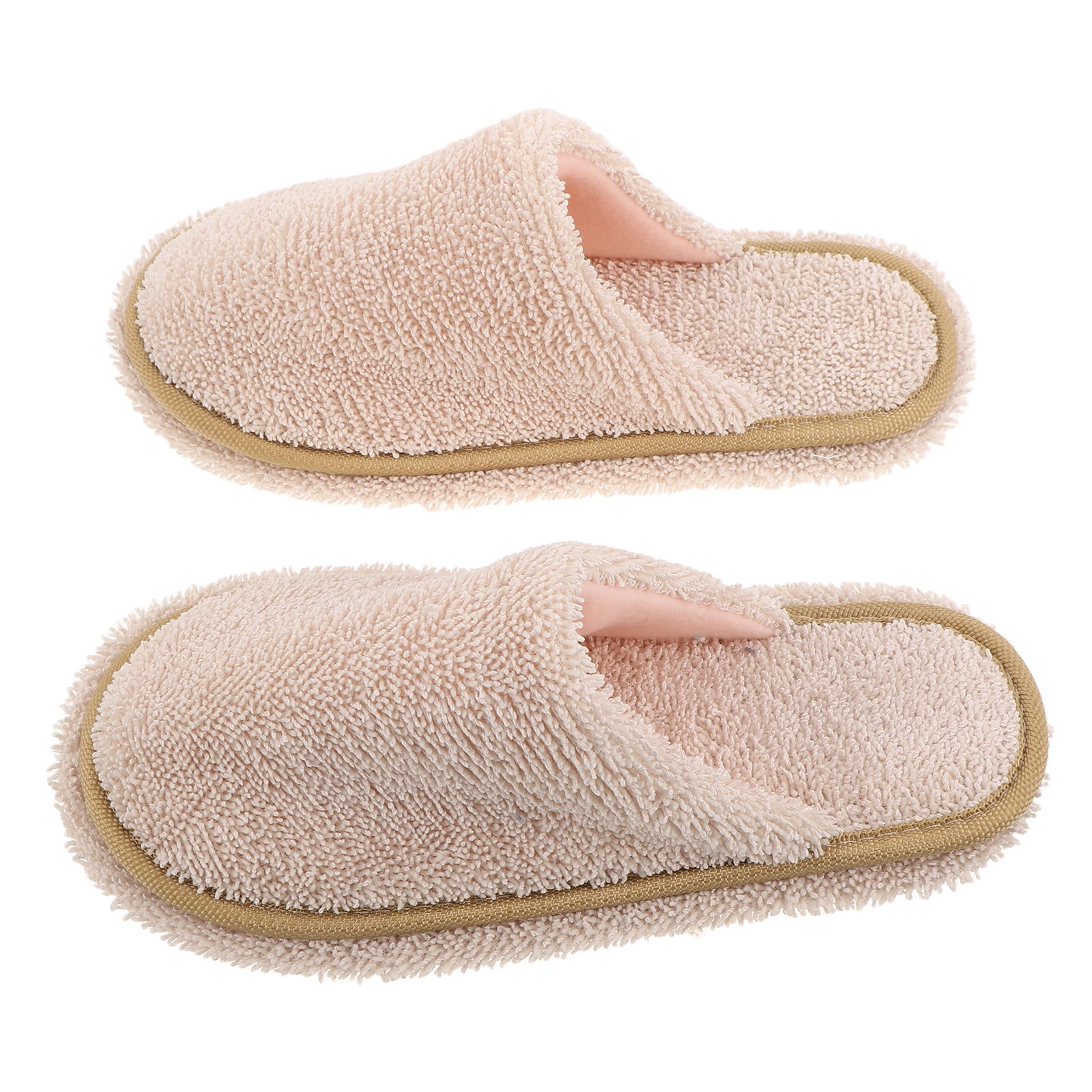 CTIRCHIU Beige Mop Slippers for Cleaning, Washable and Reusable Dusting ...