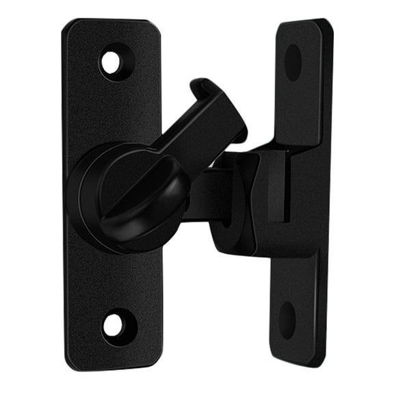 CTIRCHIU Black Aluminum Alloy Slide Latch Door Lock for Home Easy Installation Versatile Use Modern Design 4.5 in