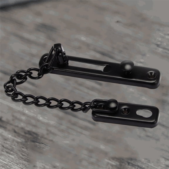 CTIRCHIU Black Door Chain Guard Lock with Wide Chain for Secure Door Use and Viewing