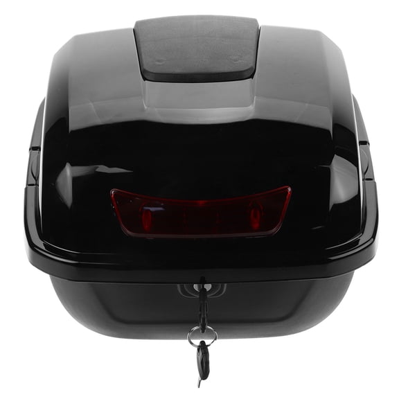 CTIRCHIU Waterproof Trunk Rear Tour Tail Box Motorcycle Trunk Black ABS Protective 1Set