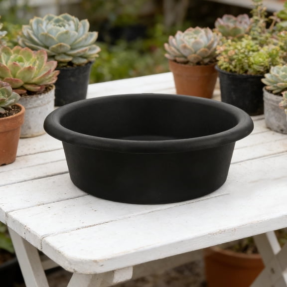 CTIRCHIU Black Plastic Garden Soil Sieve Lightweight Portable for Balcony and Rooftop Use