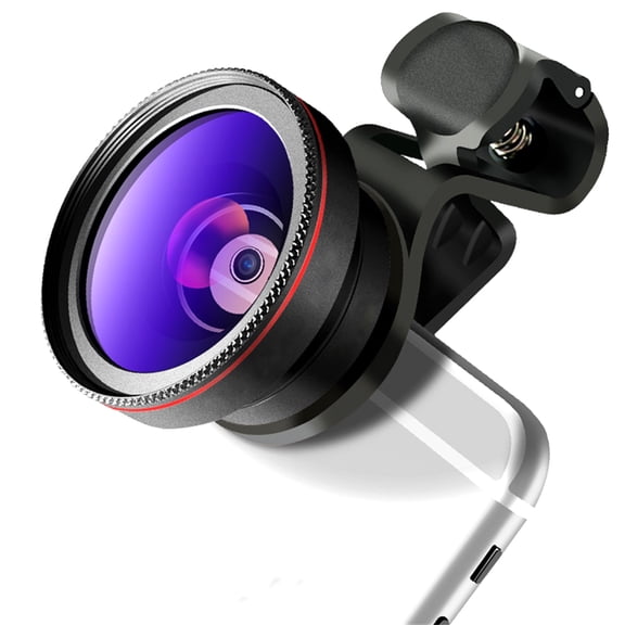 CTIRCHIU Mobile Camera Lens with 045X Wide Angle and 125X Macro Black for Photography