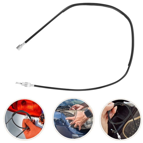 CTIRCHIU Black Motorbike Speedometer Cable Replacement, Plastic & Alloy, Easy to Install, Accurate Mileage Tracking, 1.5m Length