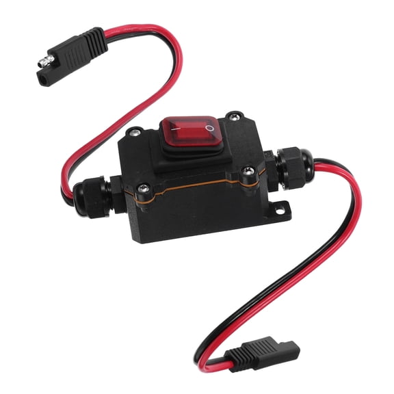 CTIRCHIU Inline Cord Black Dual Side Wiring LED Indicator 12-24V