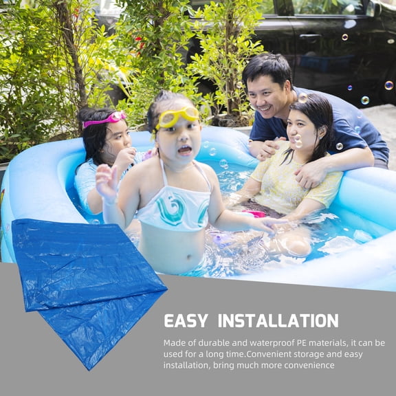 CTIRCHIU Inflatable Pool Cover, PE Material Protective Swimming Pool Cover for Outdoor Use