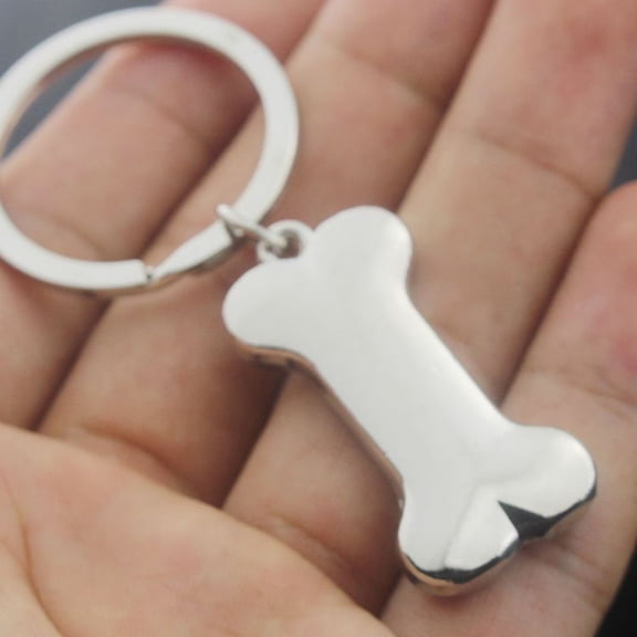 CTIRCHIU Bone Shape Keyring Metal Pendant Keychain 1Pack for Car Key and Bag