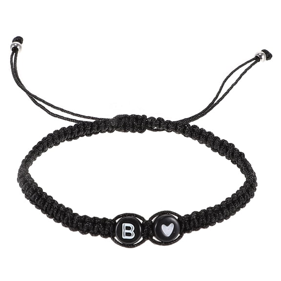 CTIRCHIU Stylish Black Friendship Bracelet Adjustable Wristband for Men Women Trendy Fashion Accessory