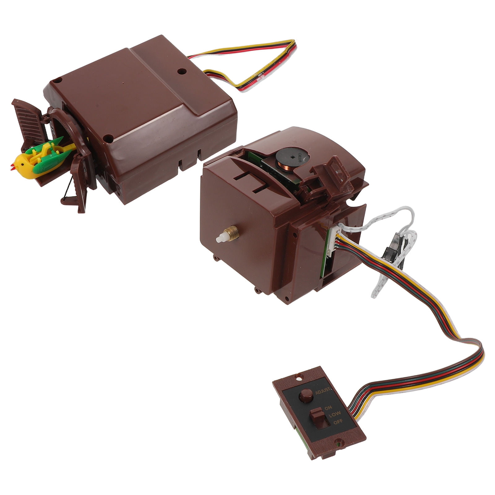 CTIRCHIU Quartz Cuckoo Clock Mechanism Brown Reliable Timekeeping Easy Assembly Decorative Functionality