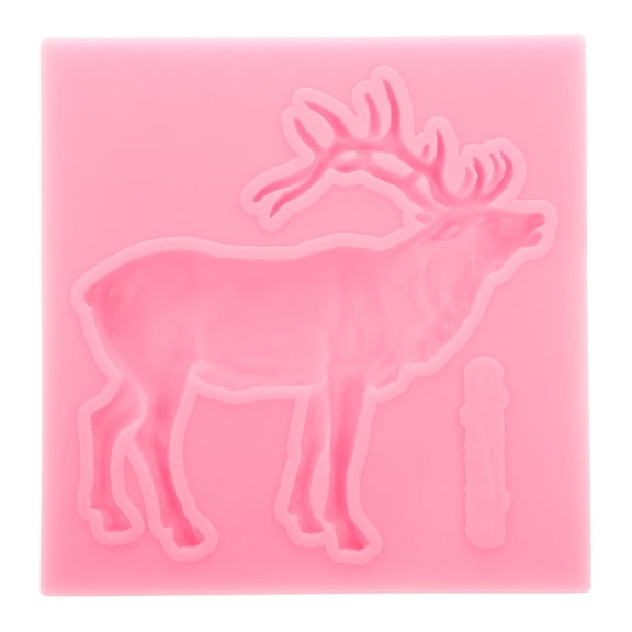CTIRCHIU Silicone Christmas Deer Cake Mold, Non-Stick Baking Pan for Holiday Desserts, 1 Piece Reusable Baking Tool