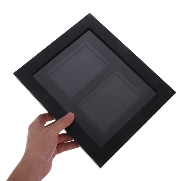 CTIRCHIU Card Enthusiasts Trading Card Display Frame Black Wood 1Pack