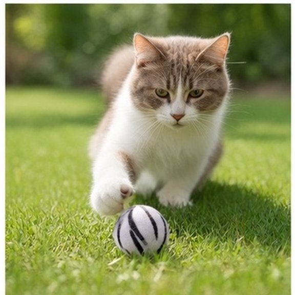 CTIRCHIU Cat Toy Set, 10 Pack Leopard Print Tennis for Kitten Exercise and Play
