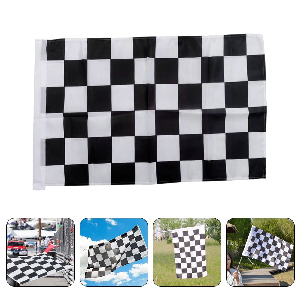 CTIRCHIU Hand Held Checkered Racing Flag for Sport Events and Race ...
