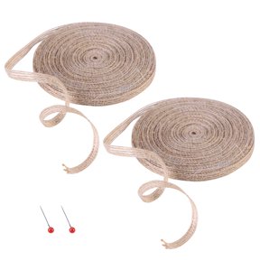 CTIRCHIU Natural Jute Burlap Ribbon Chocolate Color for Craft Wrapping Wedding Decoration