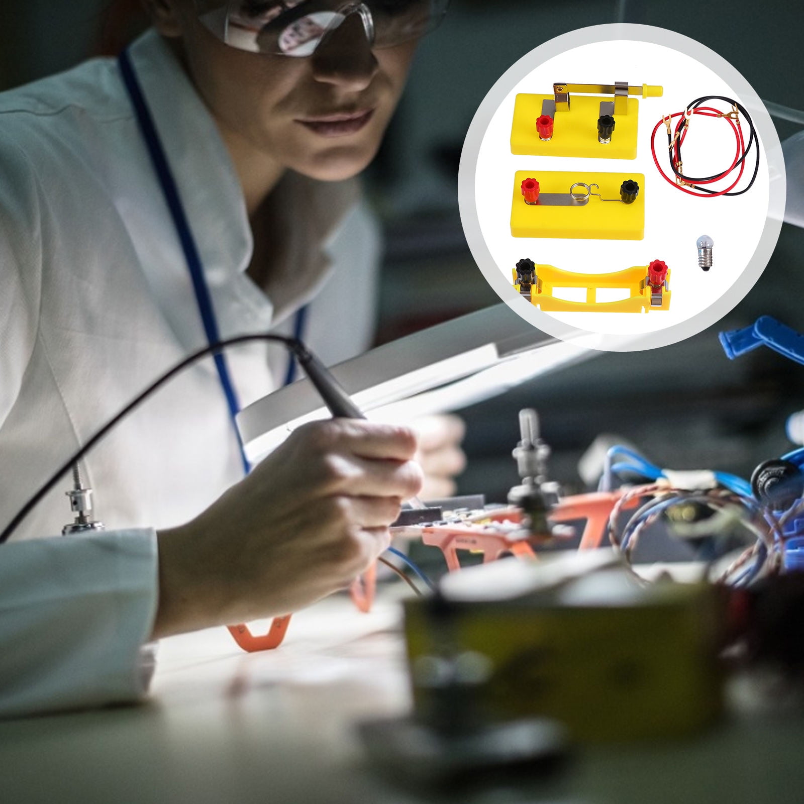 CTIRCHIU Circuit Kits for Kids Circuit Board Practice Kit Portable ...