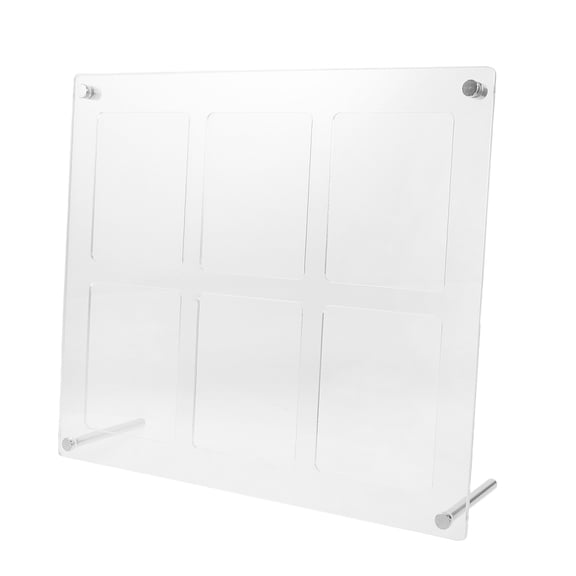 CTIRCHIU Acrylic Picture Frame 6 Grid Card Display Holder for Home Offices