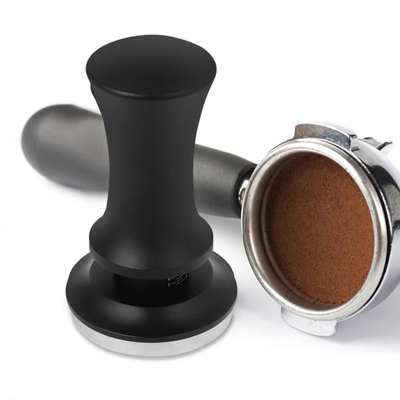 CTIRCHIU 51mm Black Stainless Steel Coffee Tamper for Even Espresso Pressing and Easy Cleaning, Tool