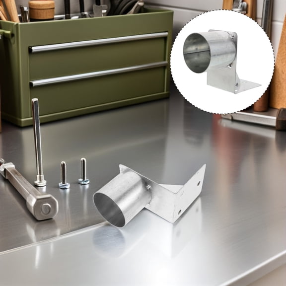 CTIRCHIU Commercial Heavy Duty Plated Silver Mirror Support Bracket for Convex Mirrors