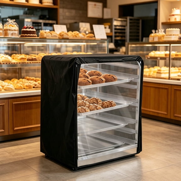 CTIRCHIU Commercial Sheet Pan Rack Cover in Oxford Fabric with Clear Window and Dustproof Design