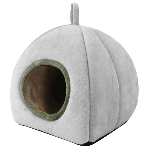 CTIRCHIU Cozy Hamster Nest Bed Soft Warm Short Plush Grey Winter Use 1Pack