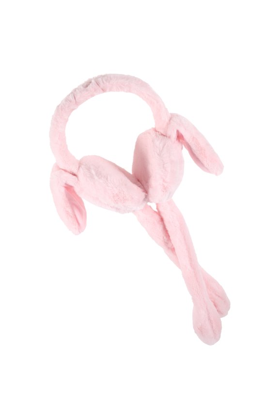 Cute Ear Muffs for Winter Women Earmuffs in Pink Plush 1Pcs for Fun Parties