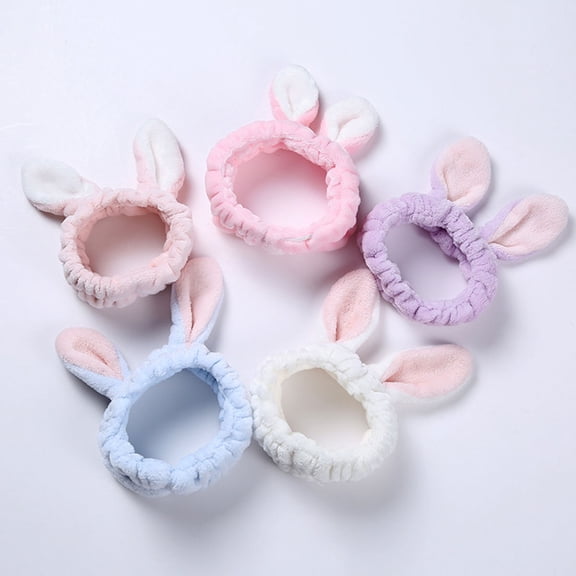 CTIRCHIU Cute Headbands for Women Cloth Light Blue Makeup Facial Mask Use 1Pack