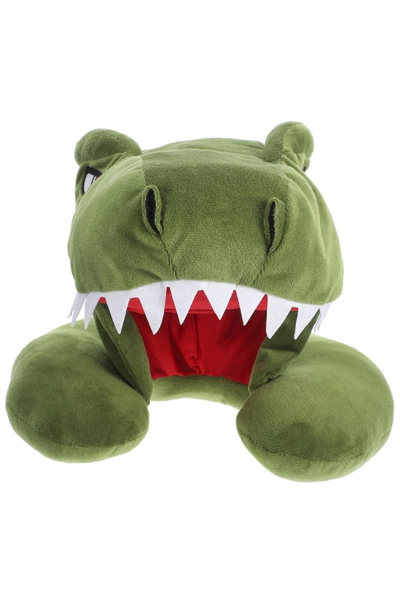 Cute Travel Pillow Neck Pillow with Hooded Design Green Pillow for 1Set