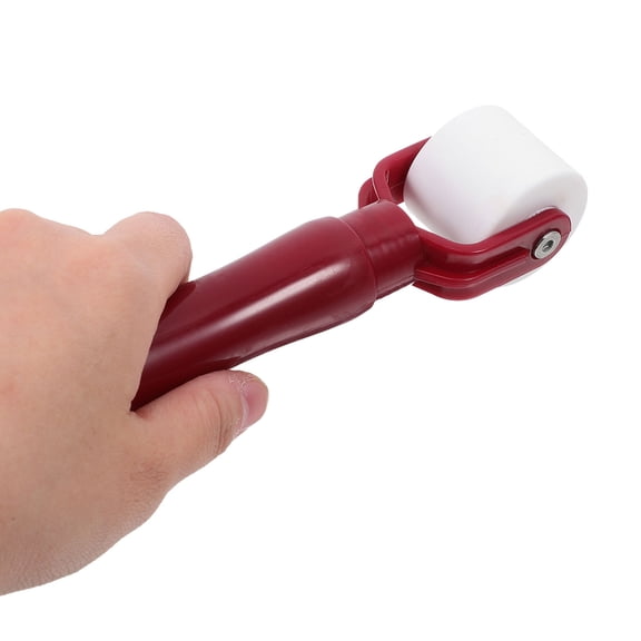 CTIRCHIU Dark Red Vinyl Floor Roller with Ergonomic Handle for Easy Installation and Carrying Convenience