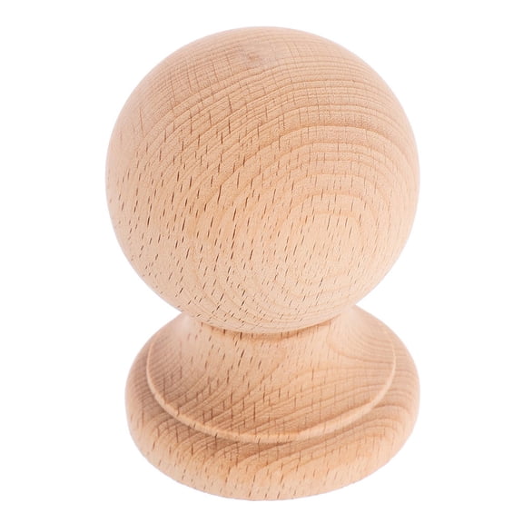 CTIRCHIU Beige Wood Finial Dowel Cap for Decorative Craft and Home Use