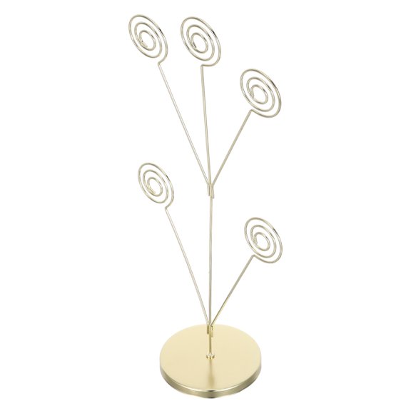 CTIRCHIU Desktop Photo Display Tree with 5 Branches Metal Stand for Table Numbers and Notes