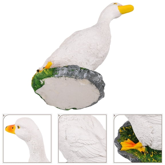 CTIRCHIU White Resin Pet Figurine for Garden Decoration, Outdoor Lawn Statue, 1 Pack Cute Animal Ornament
