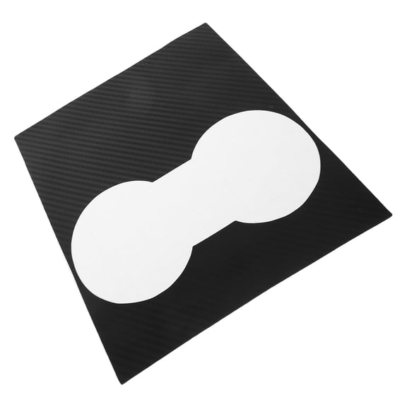 CTIRCHIU Durable Black PVC Center Console Cover for Protective Use Scratch and Stain Resistant Easy Installation 1 Set