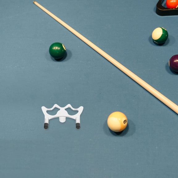 CTIRCHIU Iron and Rubber Billiard Cue Bridge Stick Rest with Screw End
