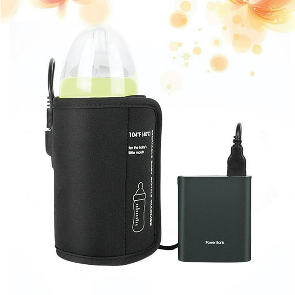 CTIRCHIU Durable Neoprene Car Baby Bottle Warmer with Overheating Protection for Travel Use Black 50mm to 80mm