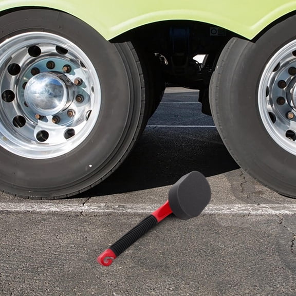 CTIRCHIU Lightweight Car Tire Shine Sponge Applicator with Ergonomic Grip Handle