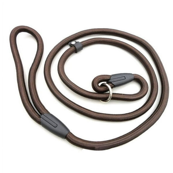 CTIRCHIU Durable Nylon Dog Collar and Leash Set in Coffee Color for Training and Walking