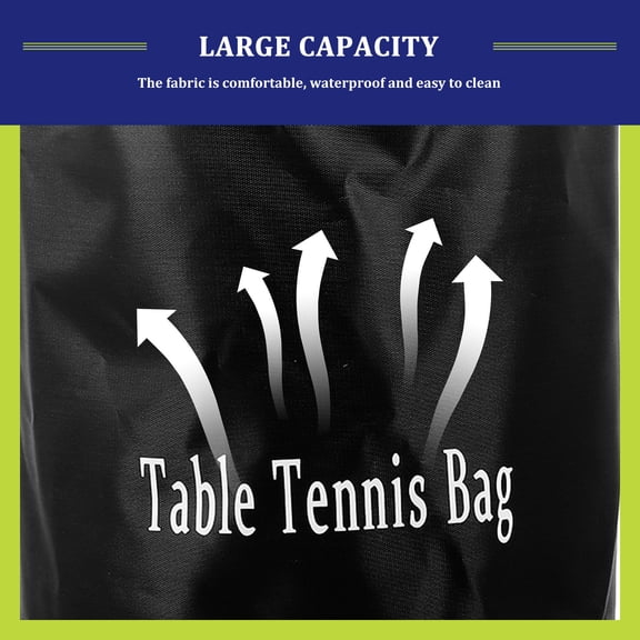 CTIRCHIU Durable Oxford Cloth Table Tennis Carrying Bag with Handle for Outdoor Use