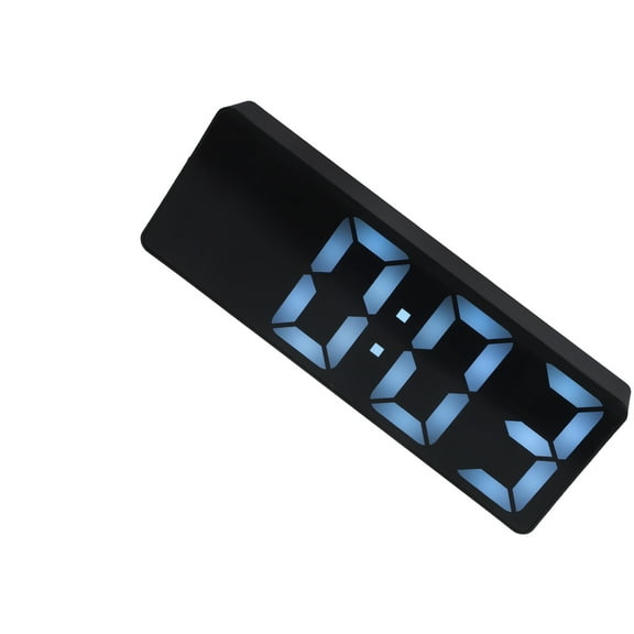 CTIRCHIU Electric Digital Clock for Bedroom with Backlit Display, Black ABS Material, 1 Piece