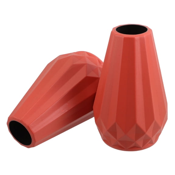 CTIRCHIU Elegant Orange Plastic Decorative Flower Vase for Dried Arrangements Ideal for Living Room and Dining Area