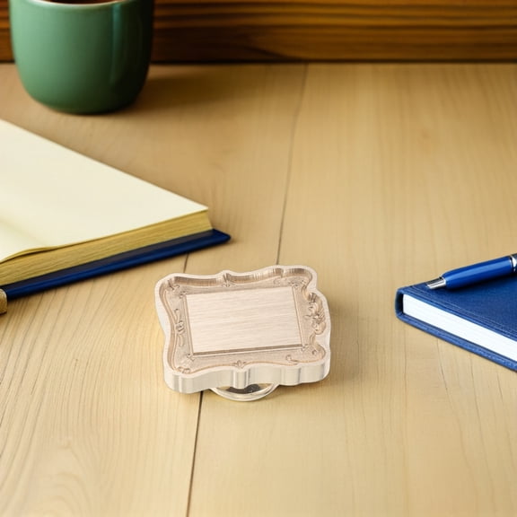 CTIRCHIU Decorative Embossed Stamp with Elegant Border for Envelopes, Letters, Invitations, and Documents