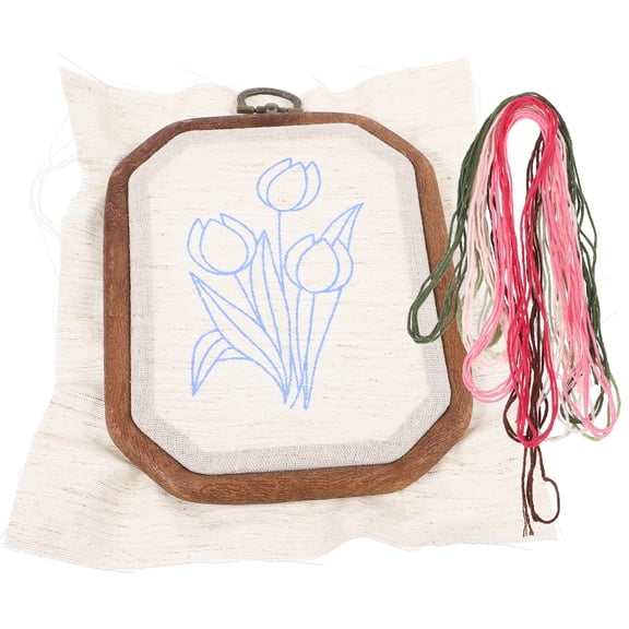 CTIRCHIU Embroidery Supplies Kit 1 Set Octagonal Hoop For Home Decoration