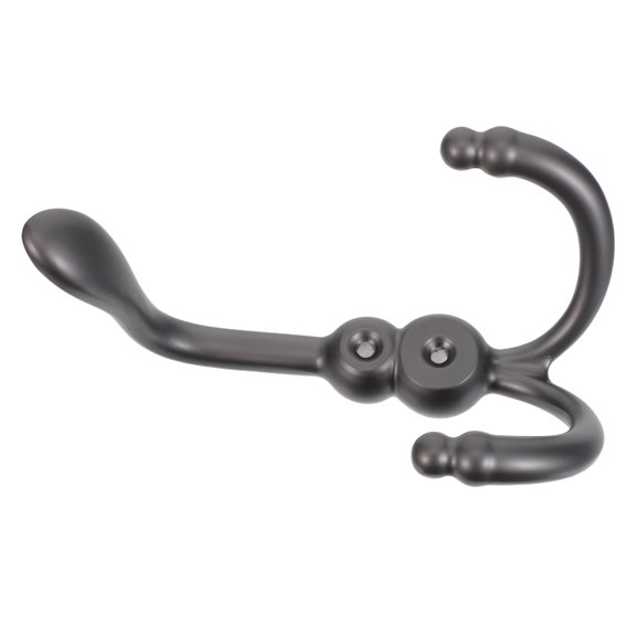 CTIRCHIU Entryway Triple Metal Coat Hooks Set Wall Mounted Grey for Clothes Hats and Towels