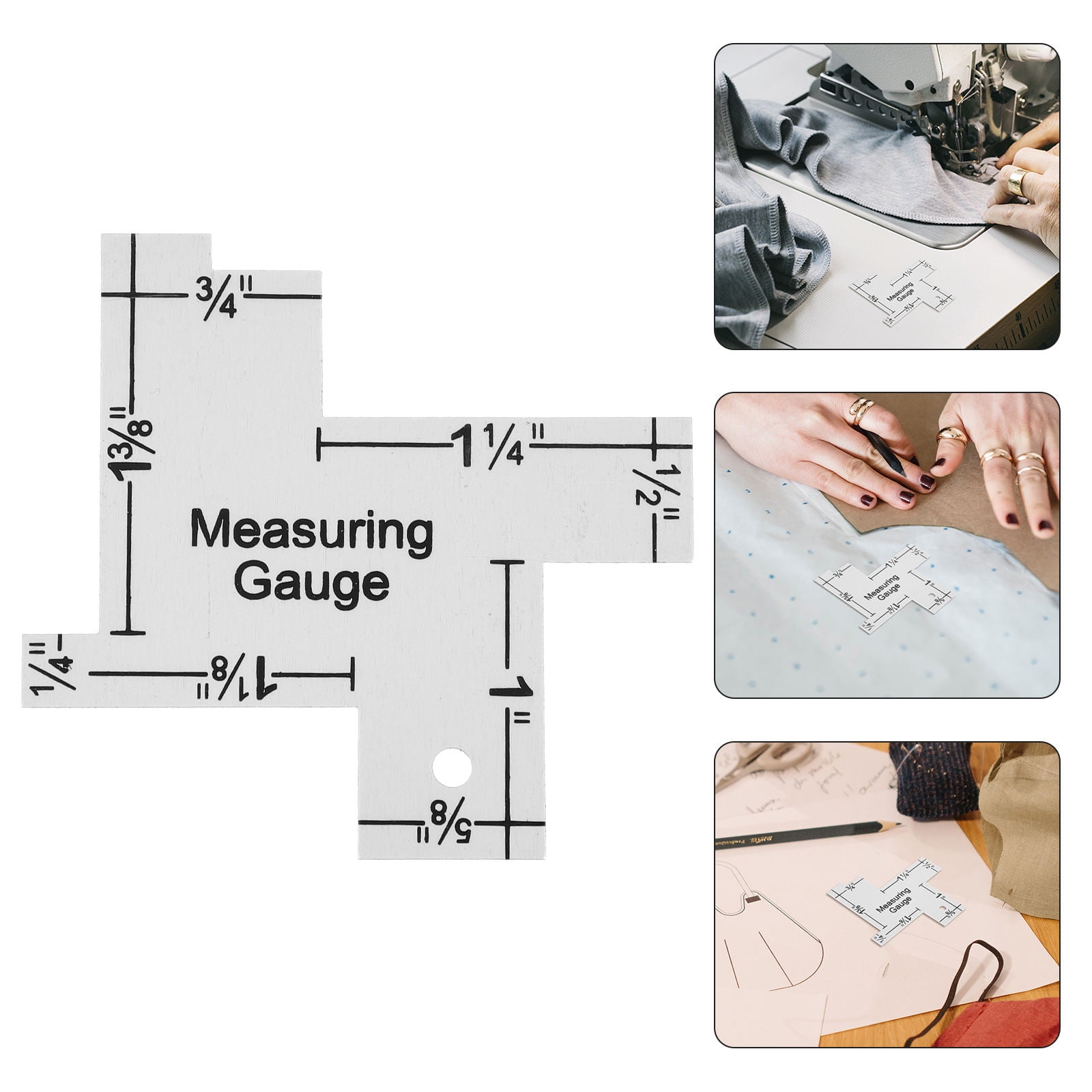 CTIRCHIU Sturdy Multi-Sided Quilting Ruler for Crochet Knitting Improve ...