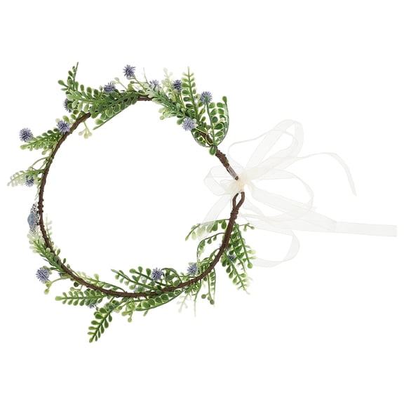 CTIRCHIU Flower Crowns For Women Flower Crown Headband Sky-blue Wire 1Pcs Versatile Use For Fairy Style Events