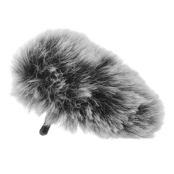 CTIRCHIU Furry Microphone Wind Screen Grey Protective Cover for Noise Reduction and Breath Control