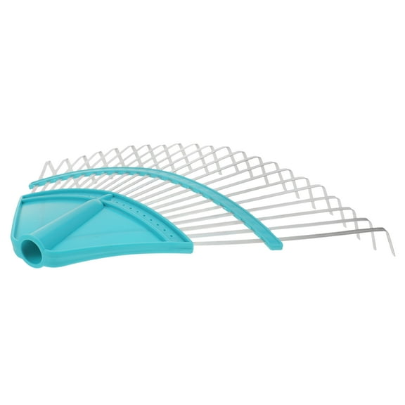 CTIRCHIU Garden Leaf Rake with Strong Plastic and Steel Wire for Yard and Lawn Sanitation
